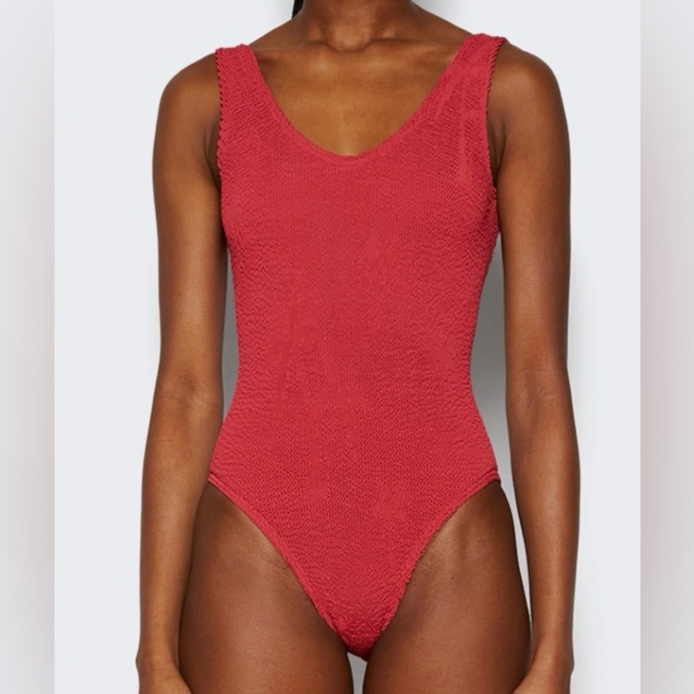 Bond-eye Mara one piece bathing suit in Mineral red palm (rust color) OS NWT